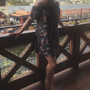 Off the shoulder floral dress